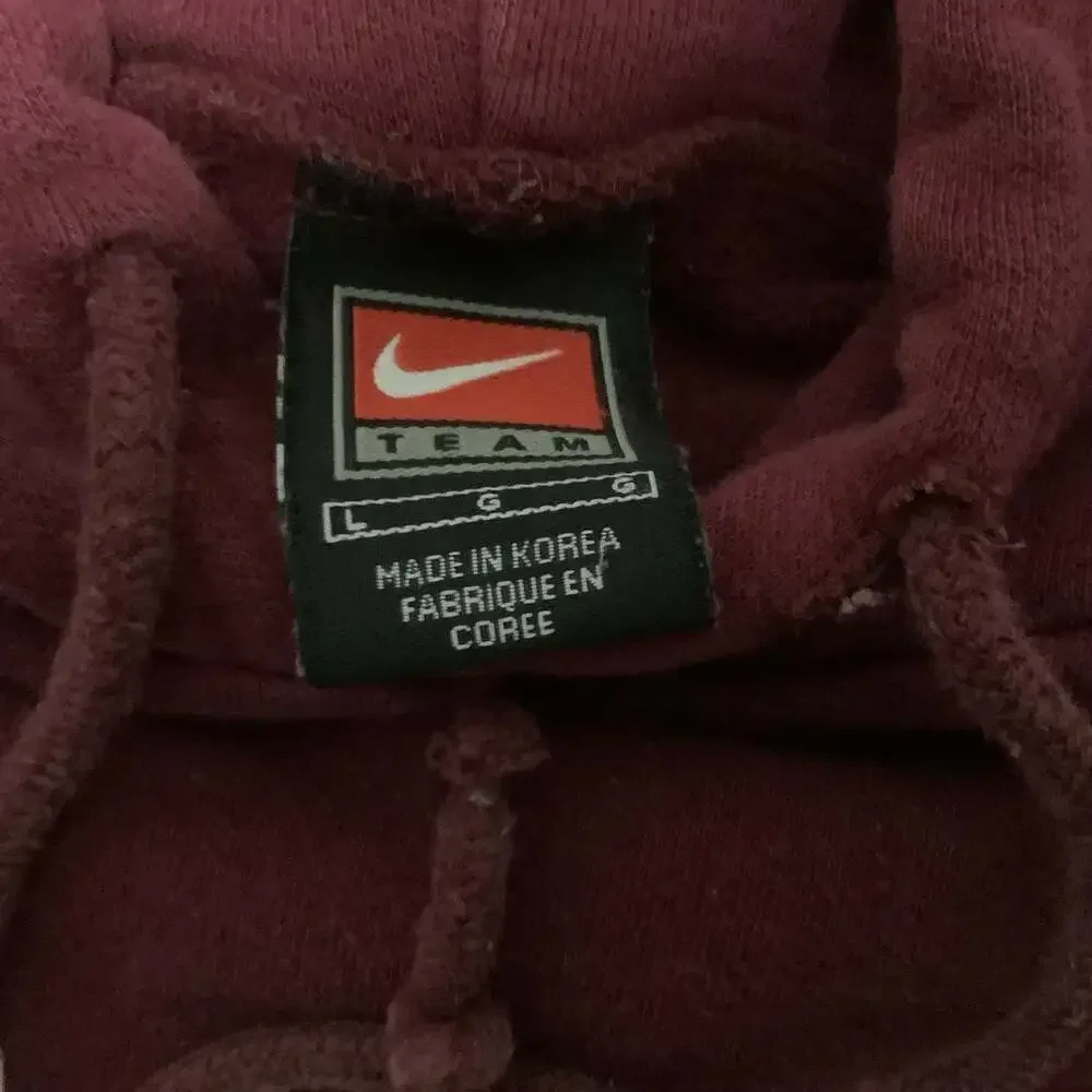Vintage Nike Texas A&M Aggies Maroon Emboriderd  Pullover Sz Large Hoodie